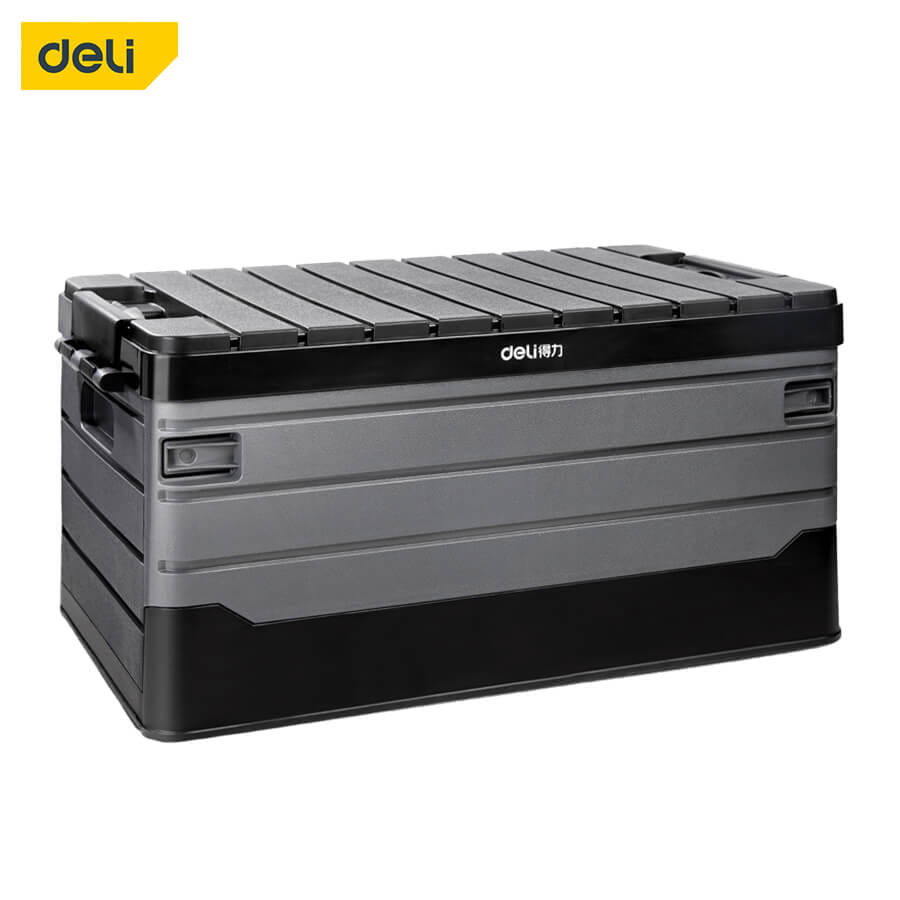 กล่องเก็บของพับได้ DELI DL884160-BK-01 60ลิตร สีดำ_0