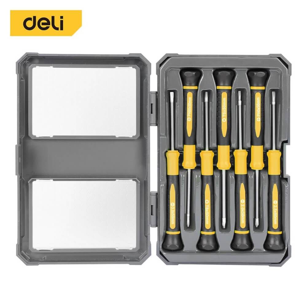 ไขควงซ่อมนาฬิกา DELI EDL241007-YL-01 7ชิ้น