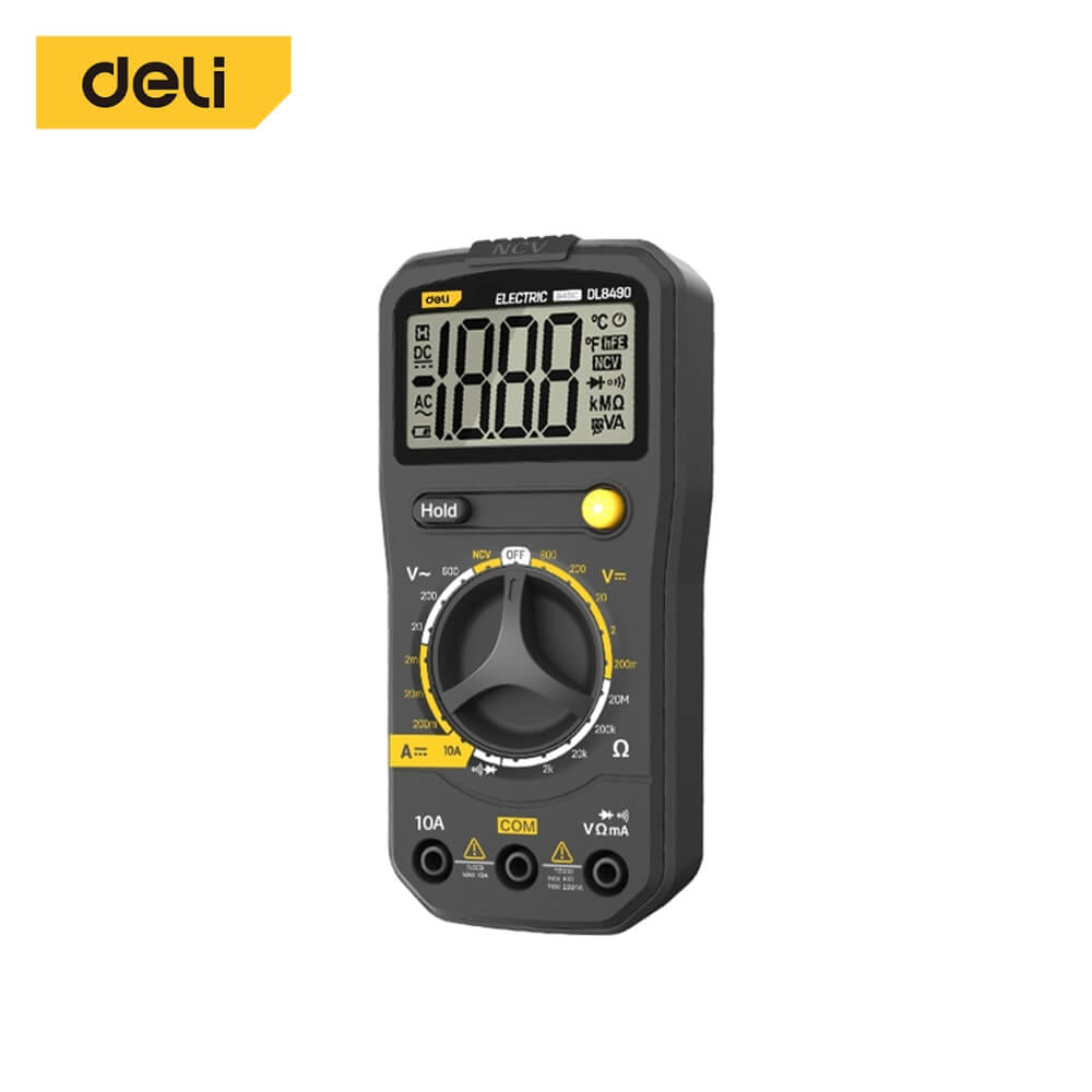 เครื่องวัดแรงดันไฟฟ้า DELI EDL8490-GR-01 สีดำ