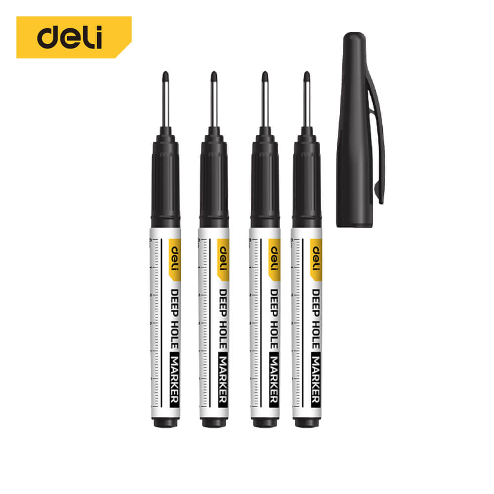 ปากกามาร์กเกอร์ DELI EDL-SK01-E1-BK-01 2.8มม แพ็ค 4ชิ้น สีดำ