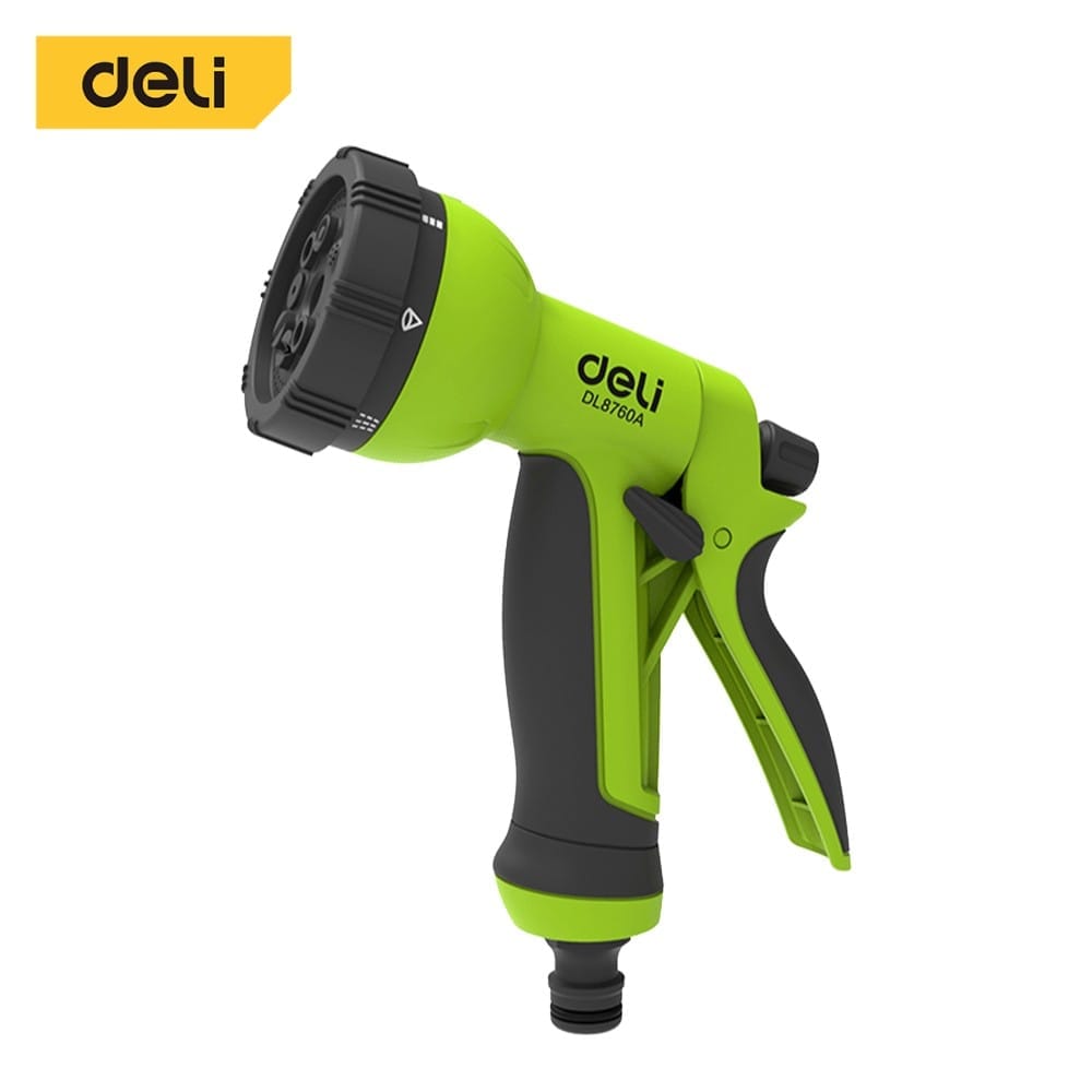 ปืนฉีดน้ำปรับได้ 8 ระดับ DELI EDL8760A-GN-01 สีเขียว