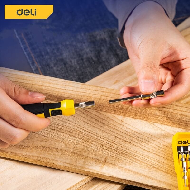 ชุดไขควงเปลี่ยนหัว DELI EDL1033D-YL-01 33ชิ้น_1