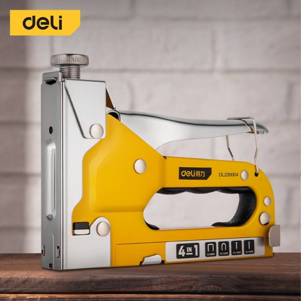 เครื่องยิงแม็ก DELI EDL238003-YL-01 สีเหลือง 4IN1_1