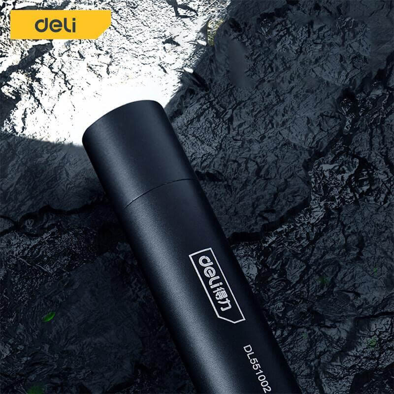 ไฟฉาย DELI EDL551002-BK-01 100ลูเมน 3วัตต์ สีดำ_1