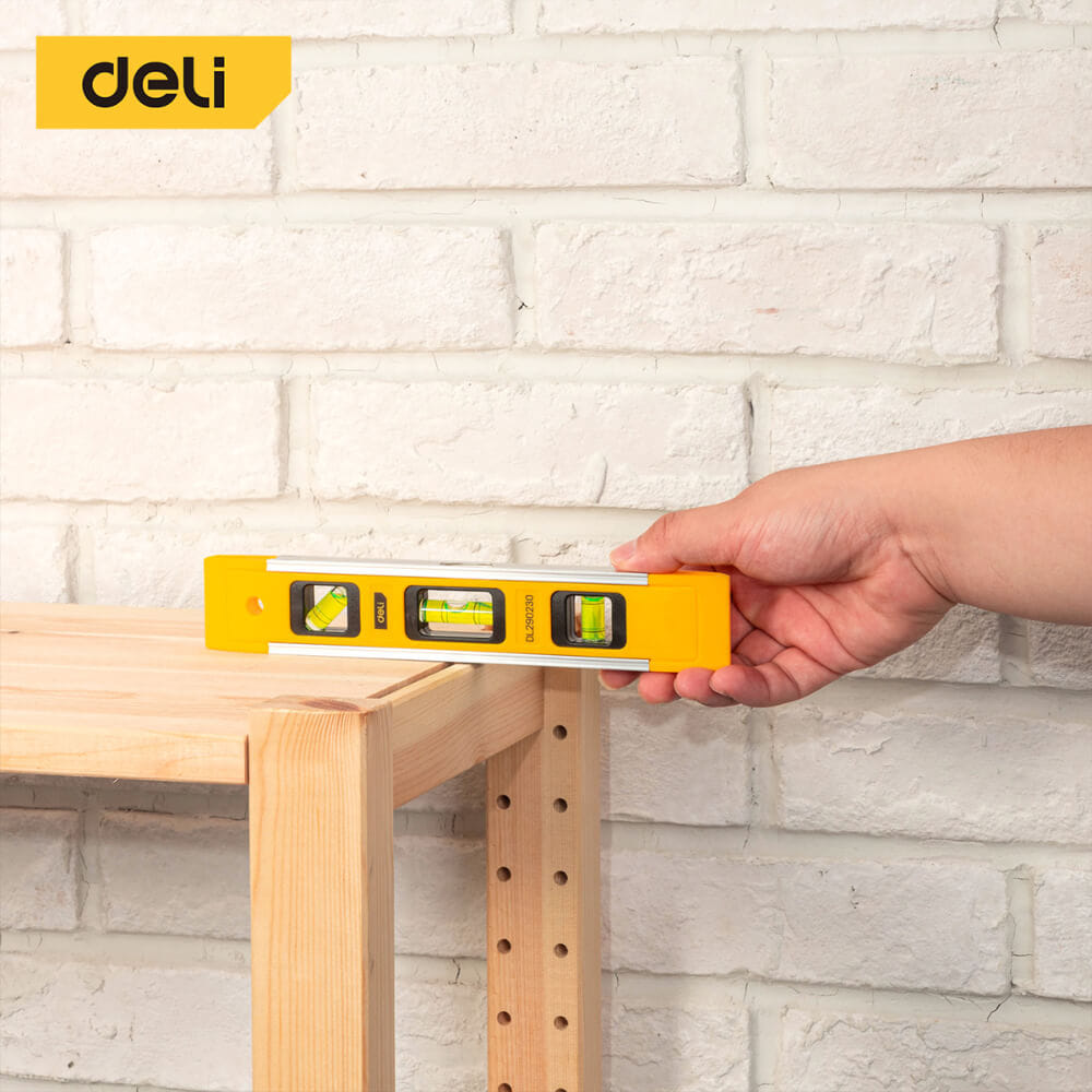 ไม้วัดระดับน้ำ DELI EDL290230-YL-01 23ซม. สีเหลือง_1