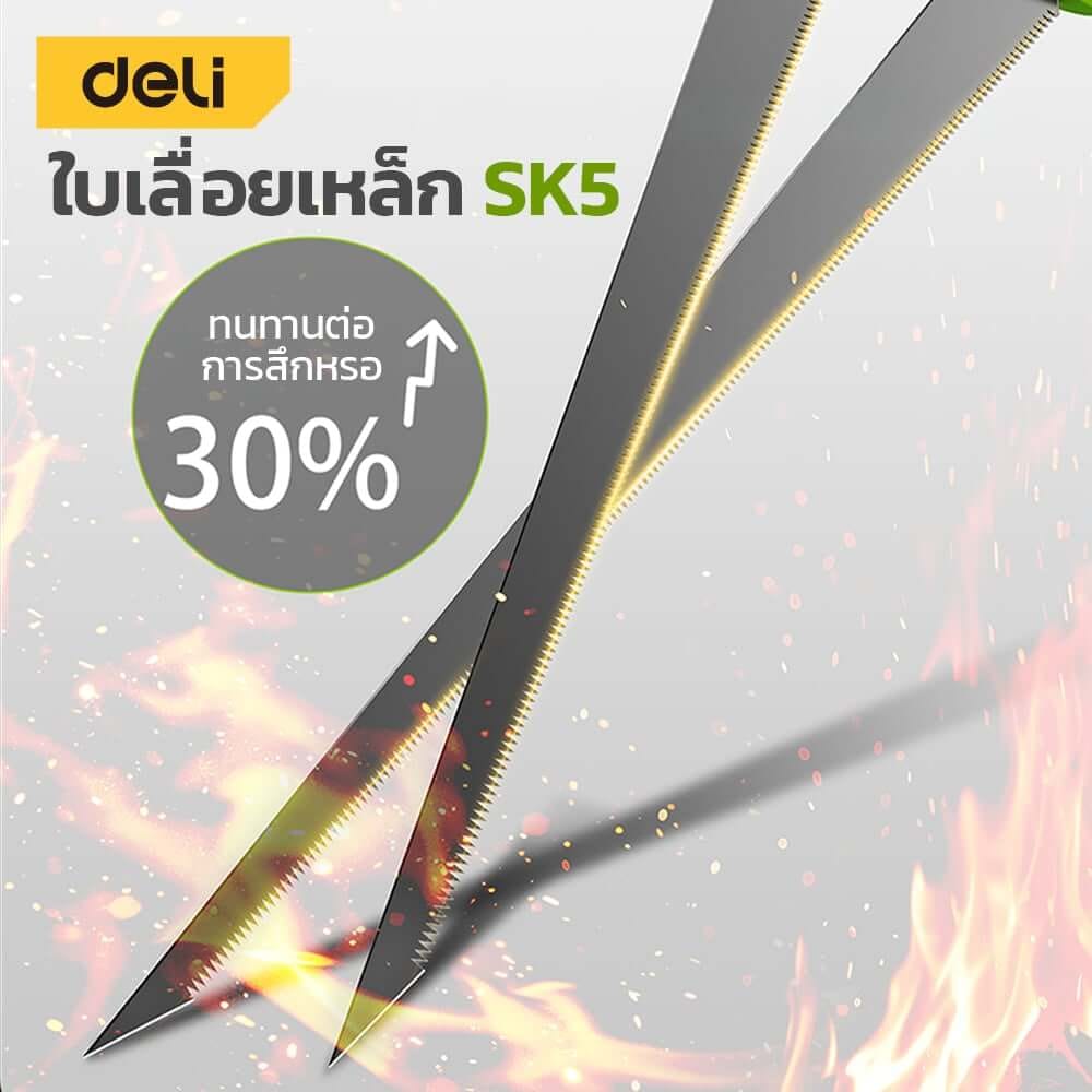 เลื่อยตัดกิ่งไม้ DELI EDL-YL2301-GN-01 21 ซม