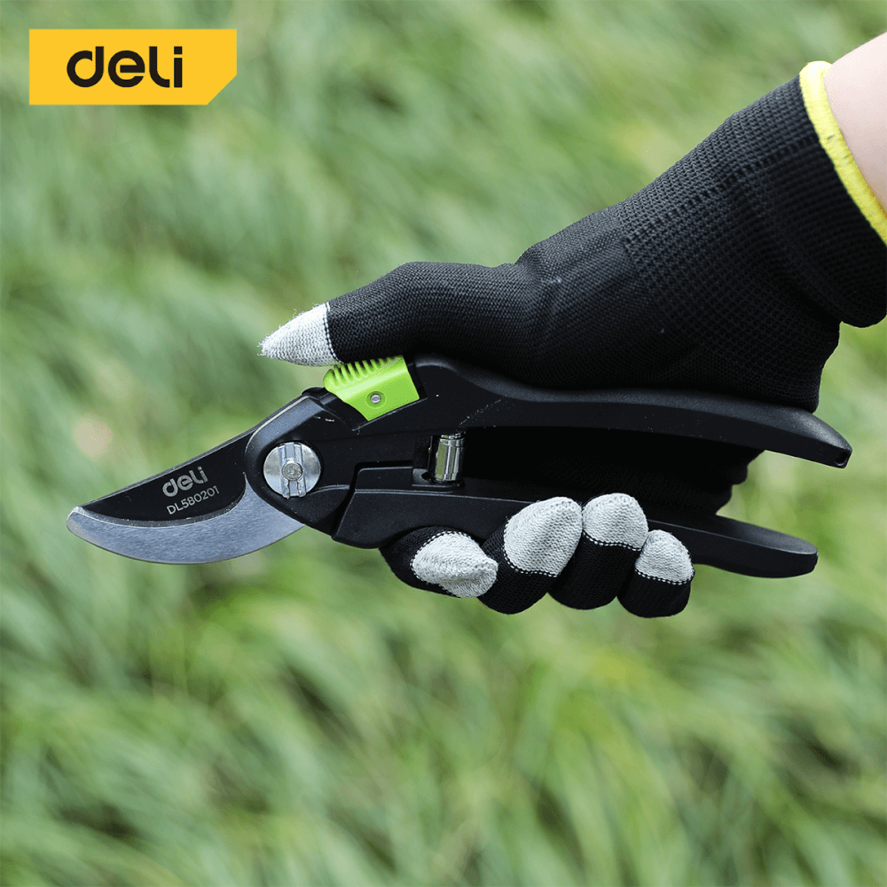 กรรไกรตัดกิ่ง DELI EDL580201-GN-01 8.5นิ้ว สีเขียว_2