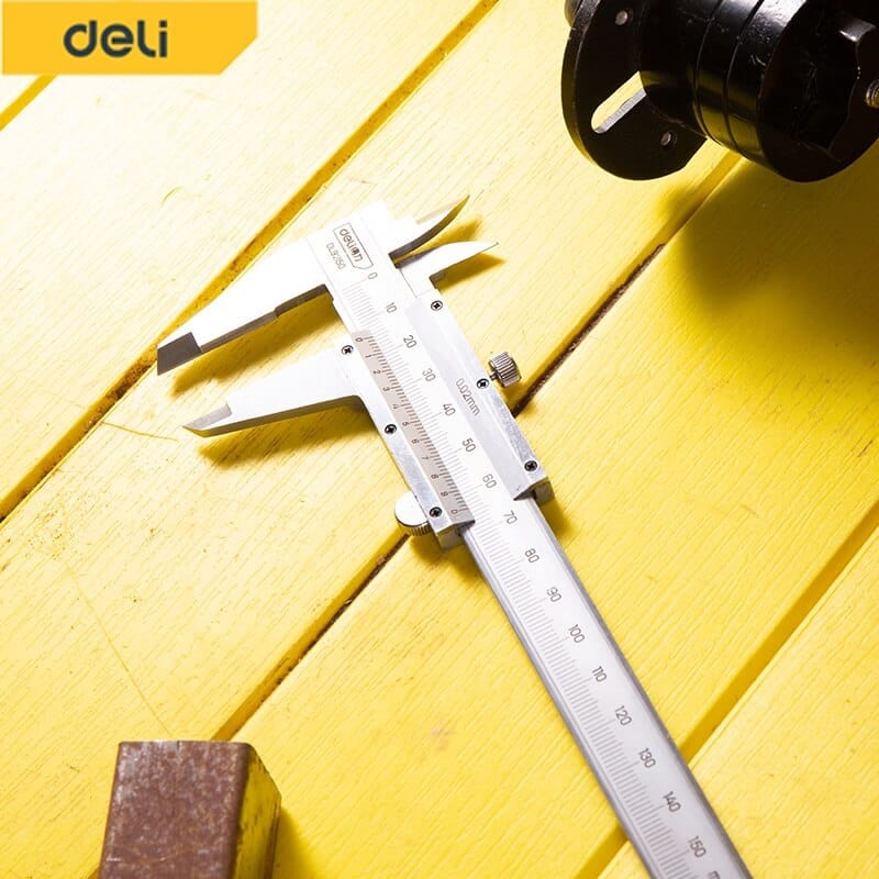 เวอร์เนียร์ DELI EDL92150-YL-01 สแตนเลส 6นิ้ว สีเงิน_2