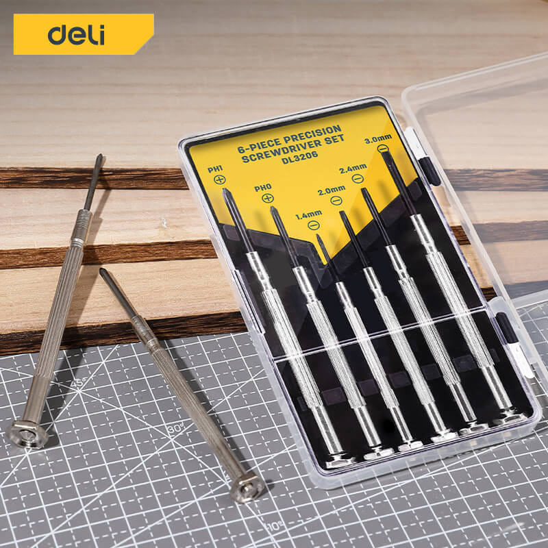 ไขควงซ่อมนาฬิกา DELI EDL3206-SL-01 6ชิ้น_2