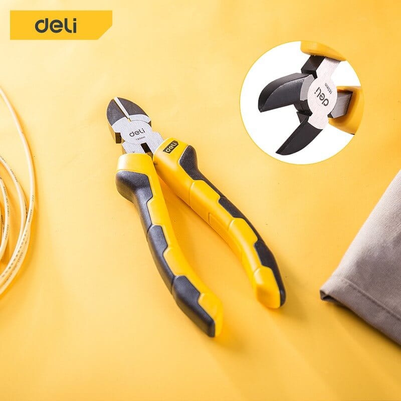 คีมปากตัด DELI EDL2206-YL-01 6นิ้ว_2