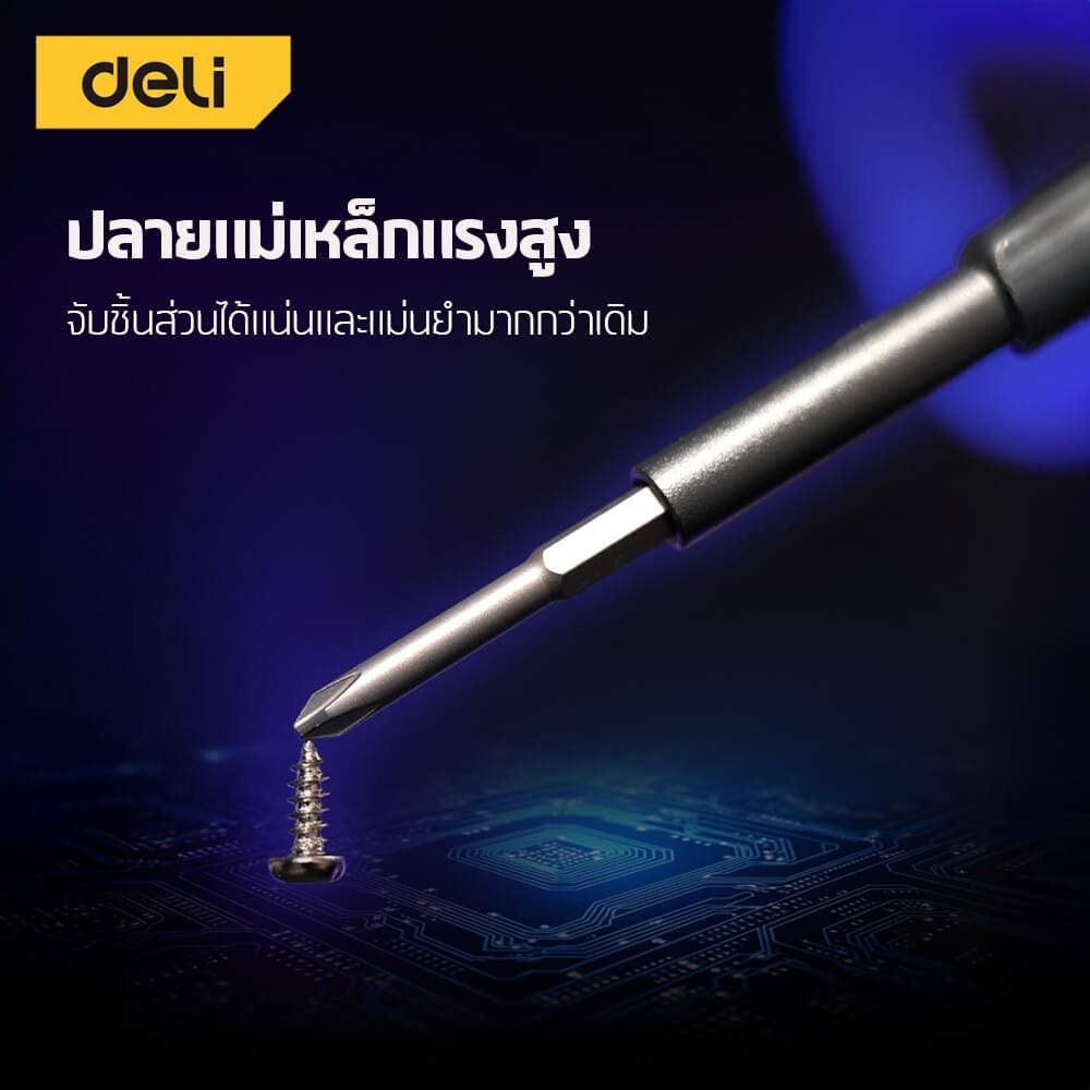 ไขควงซ่อมนาฬิกา DELI EDL241034-GR-01 34ชิ้น