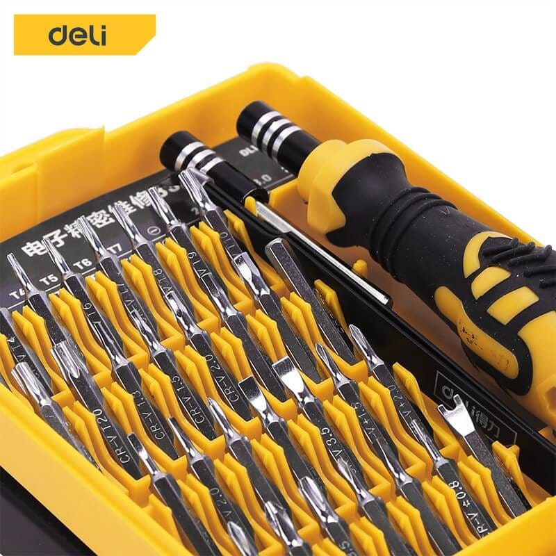 ชุดไขควงเปลี่ยนหัว DELI EDL1033D-YL-01 33ชิ้น_3