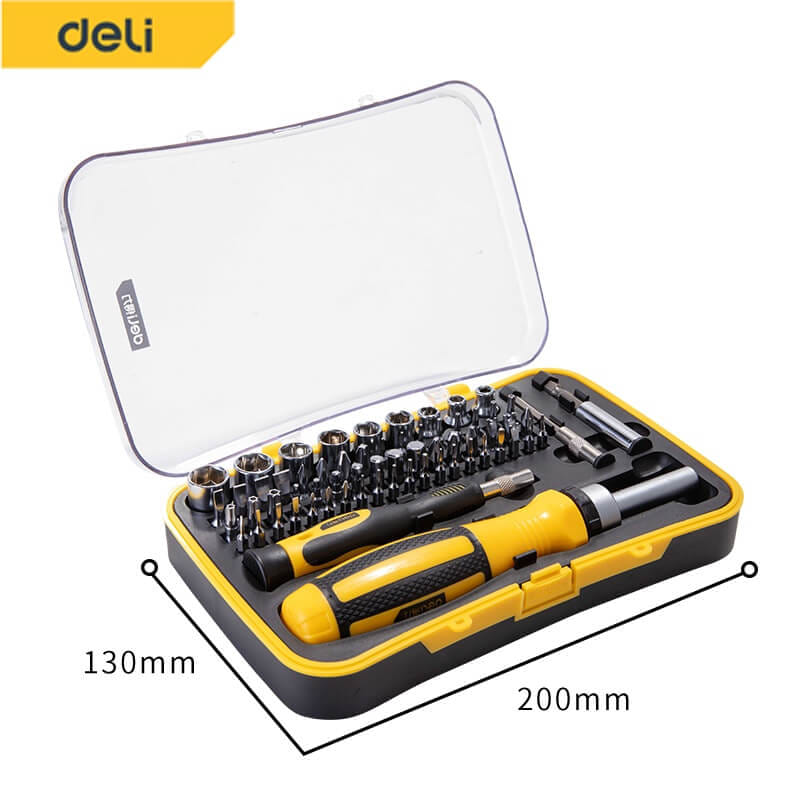 ชุดไขควงเปลี่ยนหัว DELI EDL3565-YL-01 65ชิ้น_3