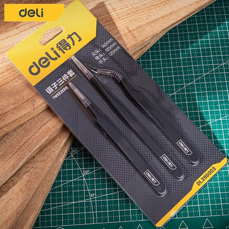 แหนบ DELI DL396003-BK-01 3ชิ้น สีดำ_3
