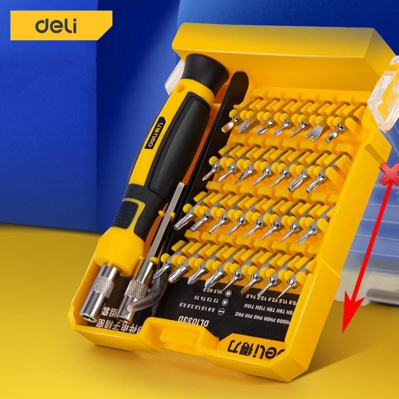 ชุดไขควงเปลี่ยนหัว DELI EDL1033D-YL-01 33ชิ้น_4