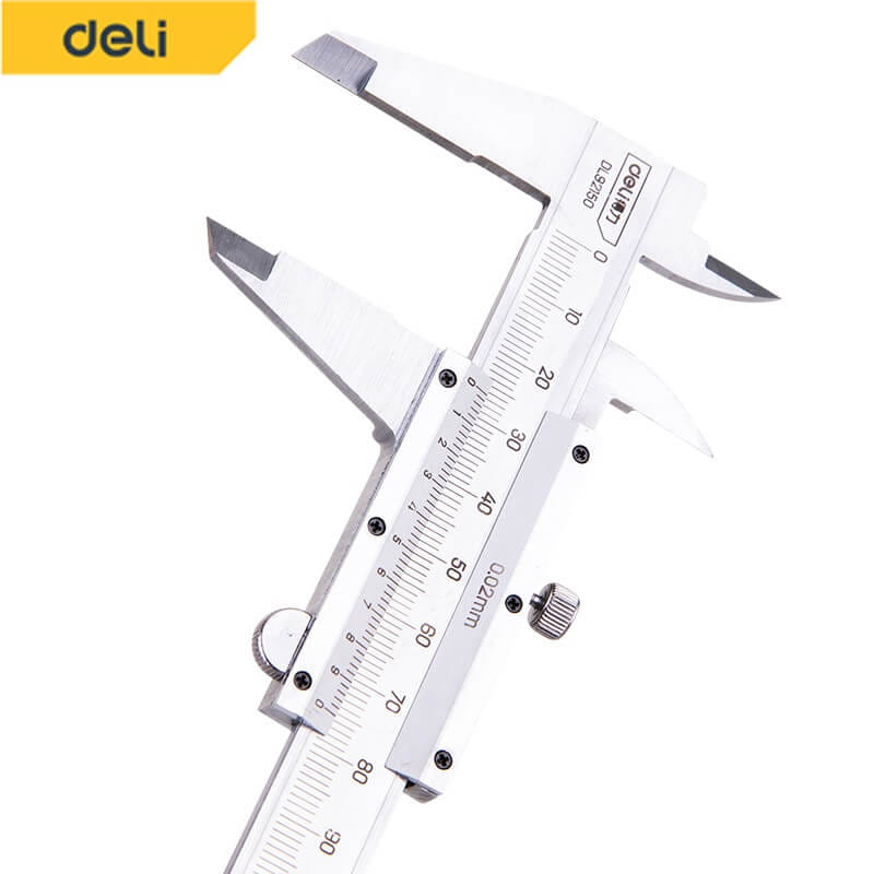 เวอร์เนียร์ DELI EDL92150-YL-01 สแตนเลส 6นิ้ว สีเงิน_4