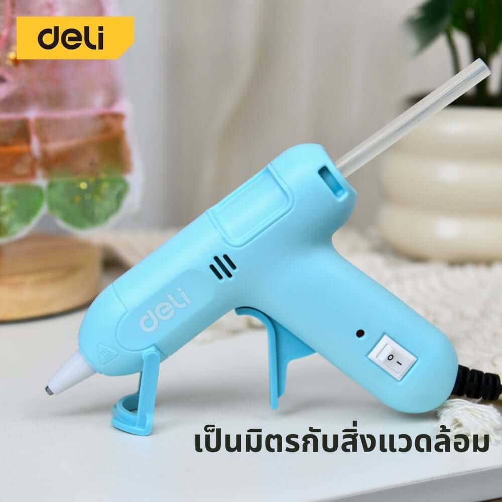 ปืนยิงกาว DELI EDL390021-BL-01 20วัตต์ สีฟ้า_4