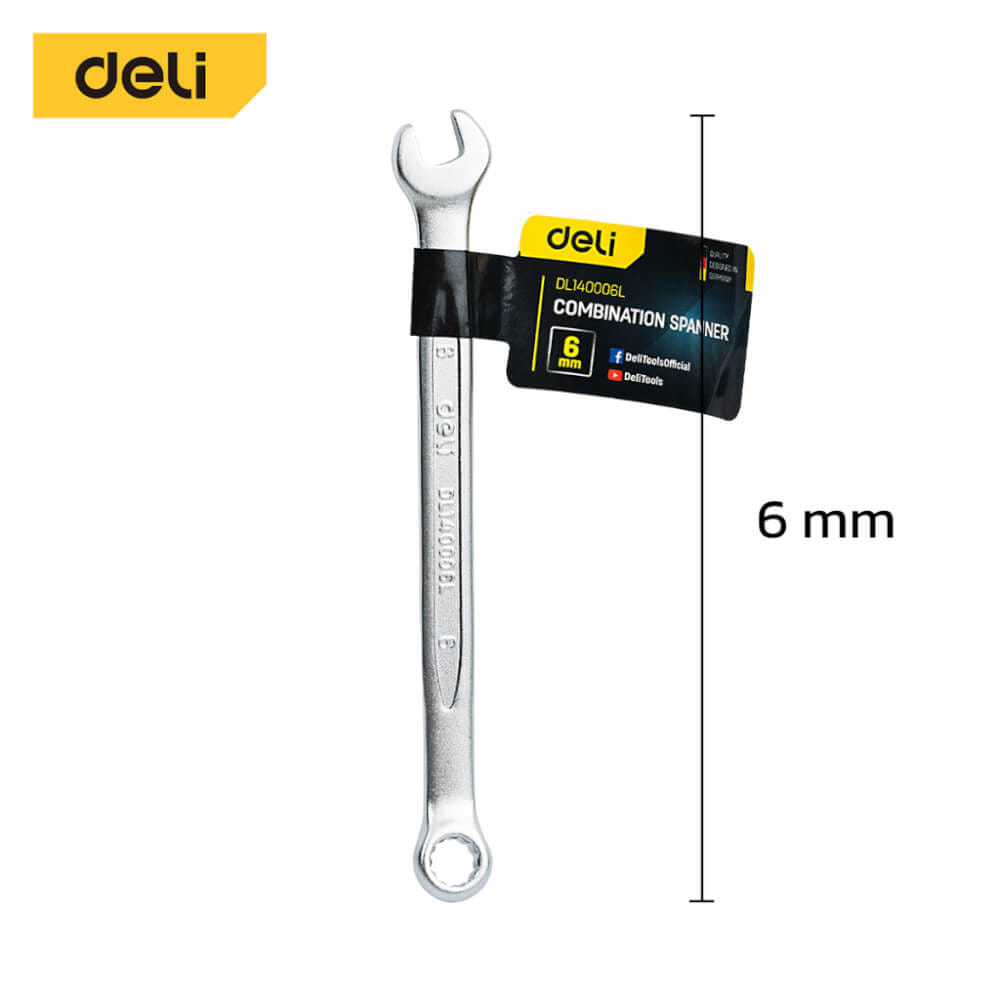 ประแจปากตาย DELI EDL140006L-SL-01 6มม_4