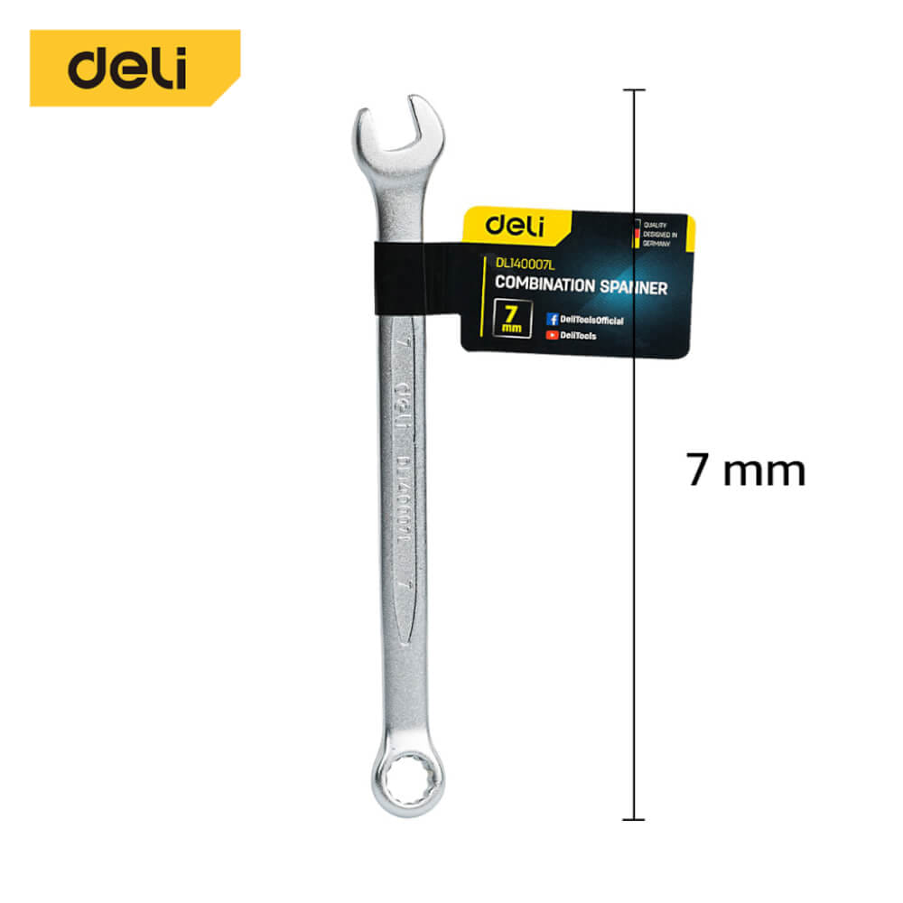 ประแจปากตาย DELI EDL140007L-SL-01 7มม_4