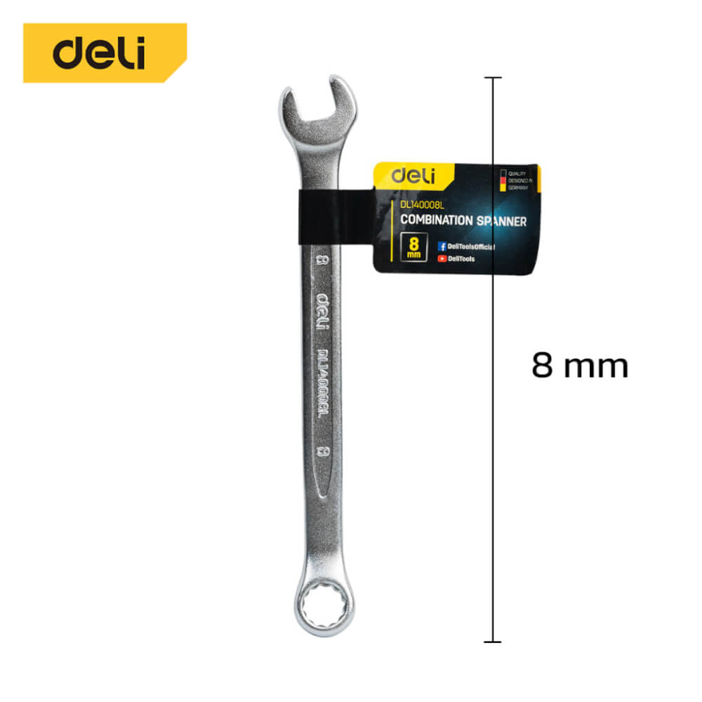 ประแจปากตาย DELI EDL140008L-SL-01 8มม_4