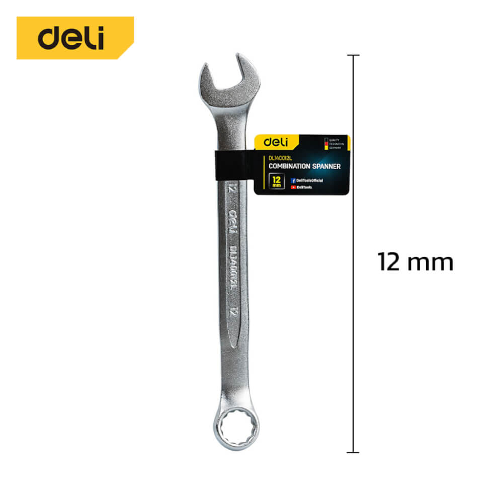 ประแจปากตาย DELI EDL140012L-SL-01 12มม_4