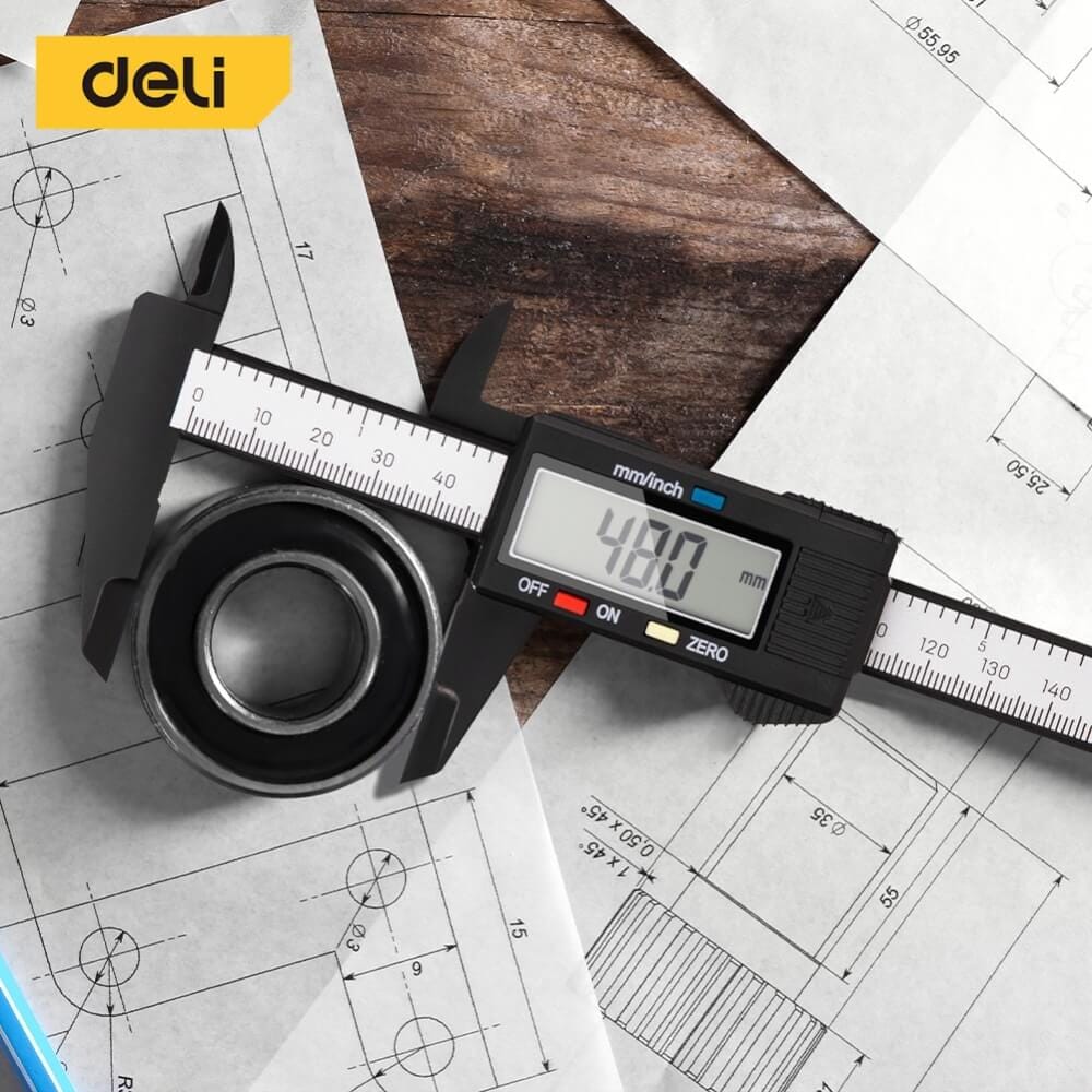 เวอร์เนียร์ DELI EDL90150B-BK-01 150 มม._4