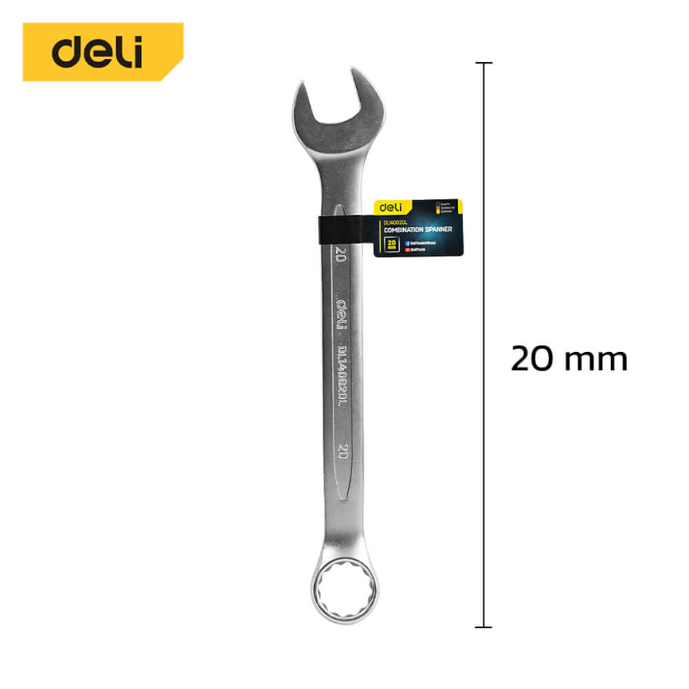 ประแจปากตาย DELI EDL140020L-SL-01 20มม_4