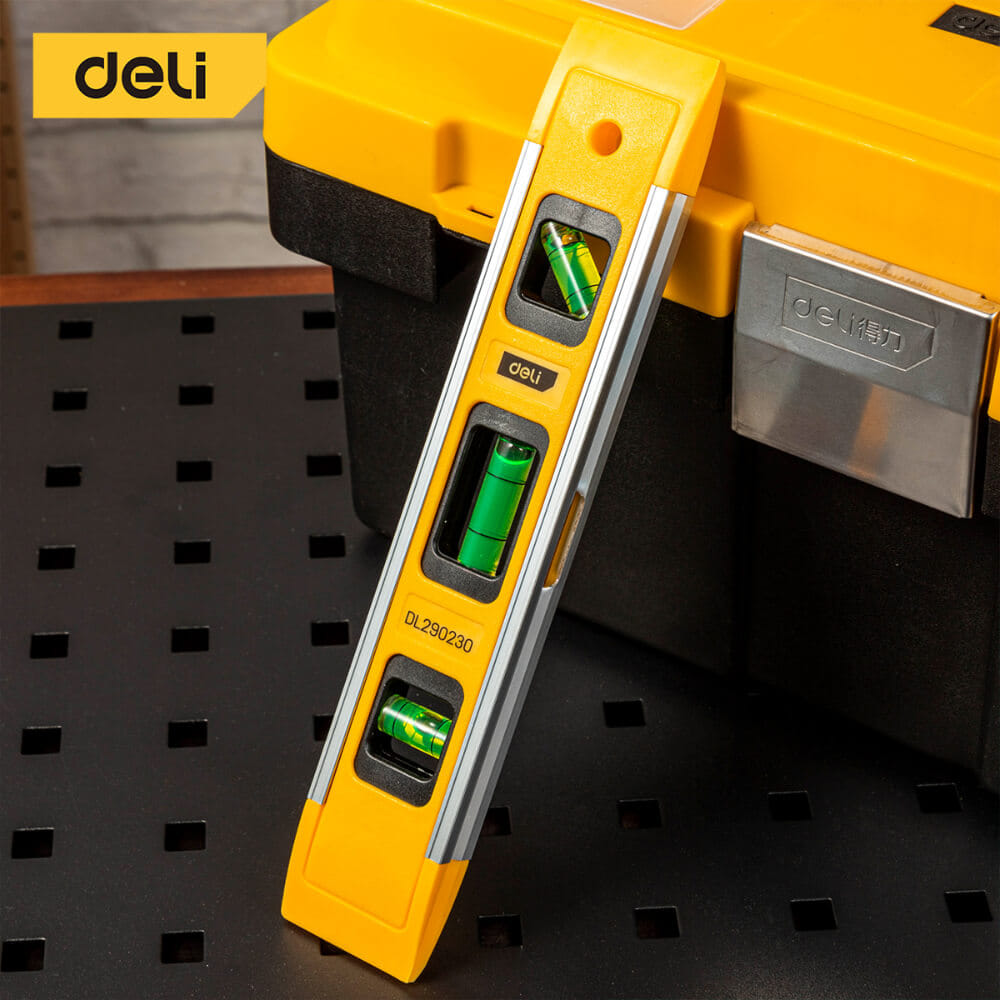 ไม้วัดระดับน้ำ DELI EDL290230-YL-01 23ซม. สีเหลือง_4