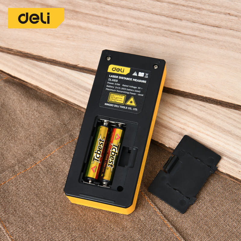 เลเซอร์วัดระยะ DELI EDL4168-YL-01 60เมตร สีเหลือง_4