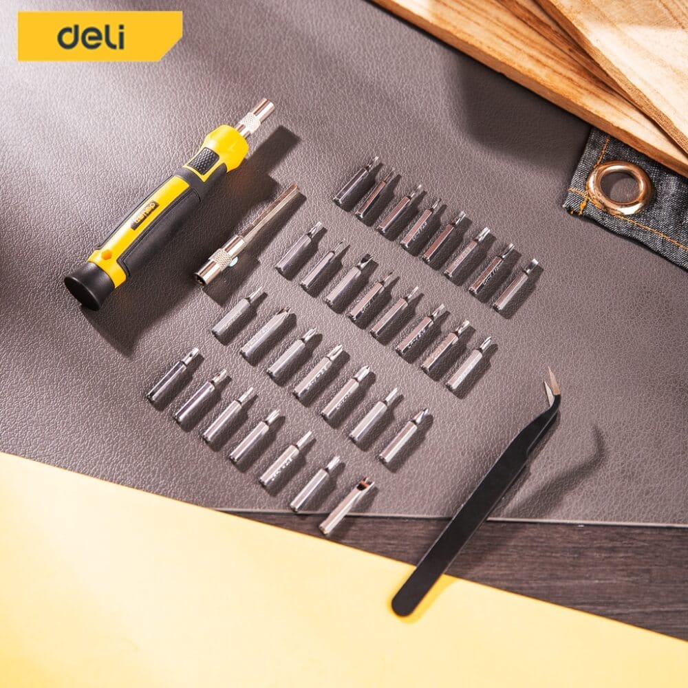 ชุดไขควงเปลี่ยนหัว DELI EDL1033D-YL-01 33ชิ้น_5