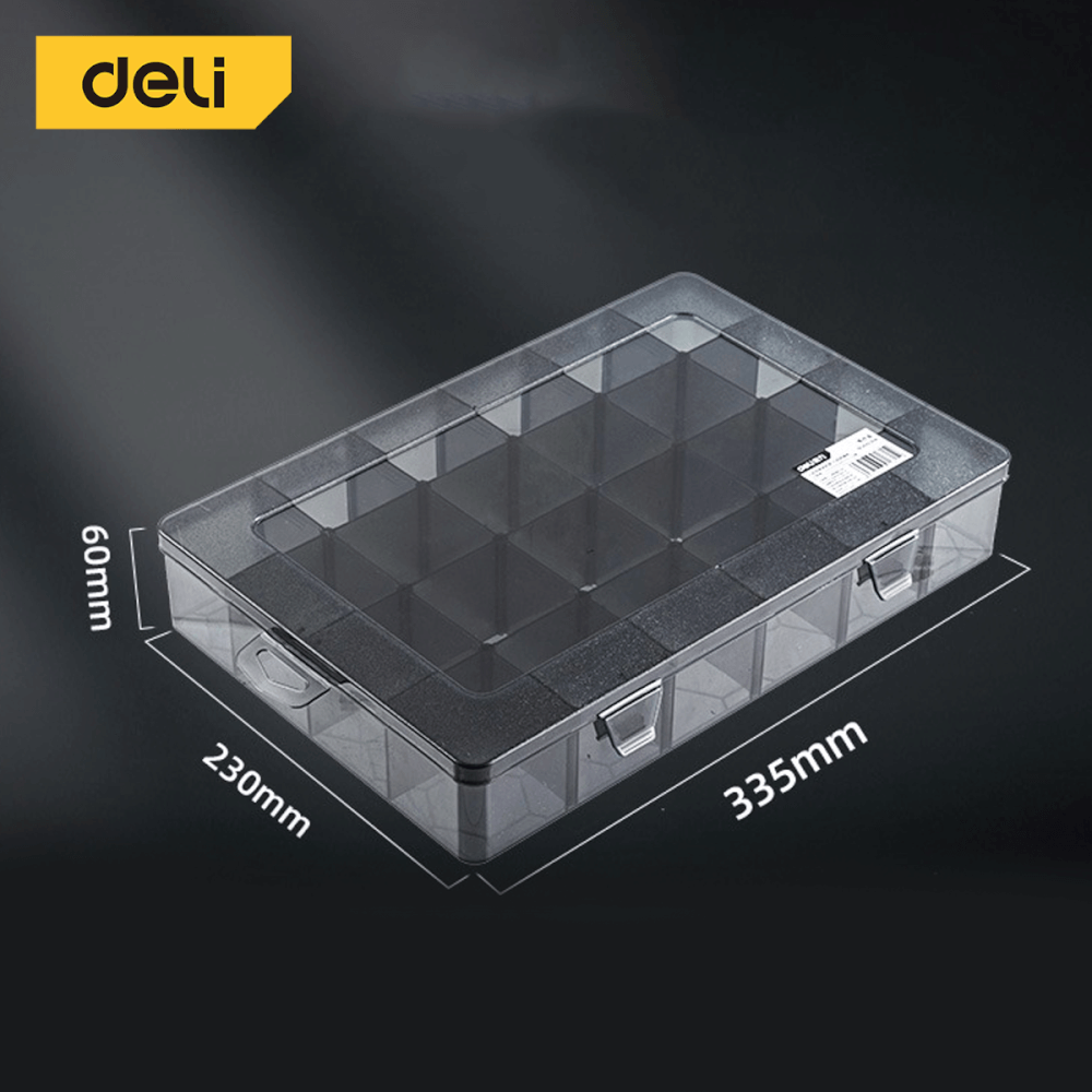 กล่องแบ่งช่อง DELI DL432308-BK-01 33.5X23X6 ซม. สีดำ_5