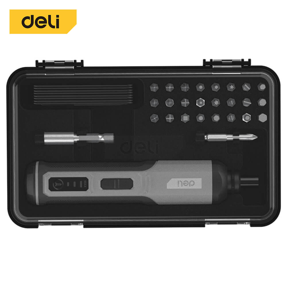สว่านไขควงไฟฟ้า DELI EDC161-BK-01 26หัว สีดำ_5