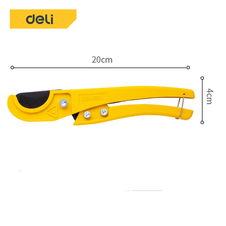 กรรไกรตัดท่อ PVC DELI EDL350033-YL-01 สีเหลือง_5