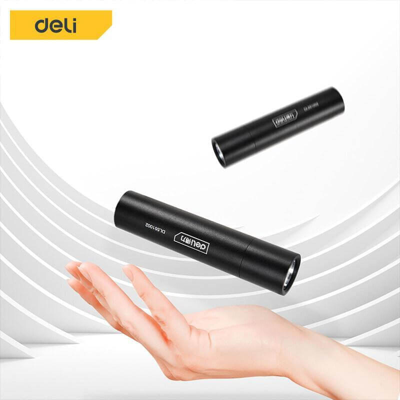 ไฟฉาย DELI EDL551002-BK-01 100ลูเมน 3วัตต์ สีดำ_5