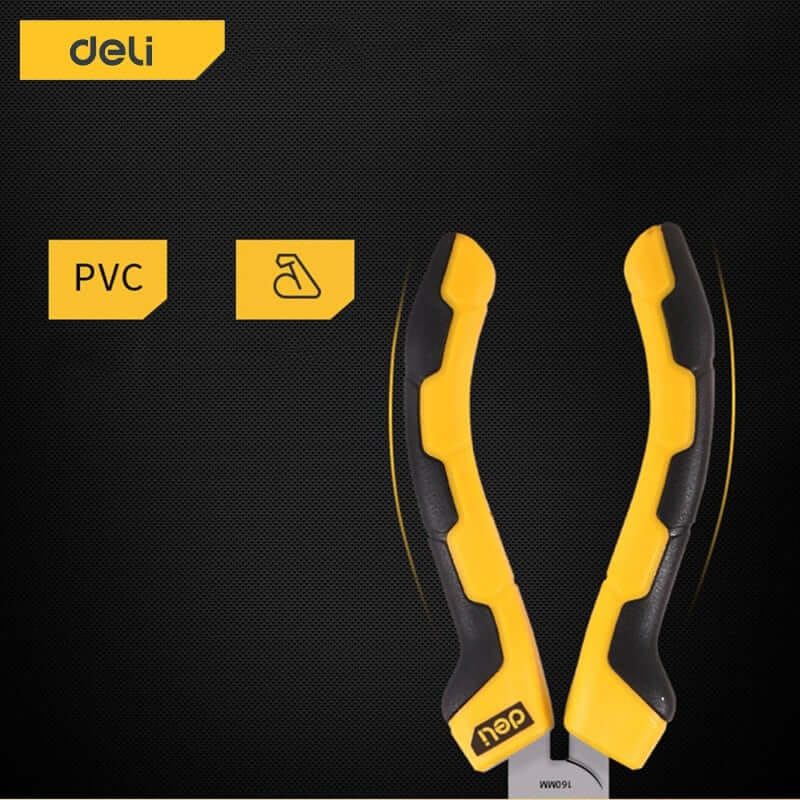 คีมปากแหลม DELI EDL2106-YL-01 6นิ้ว_5