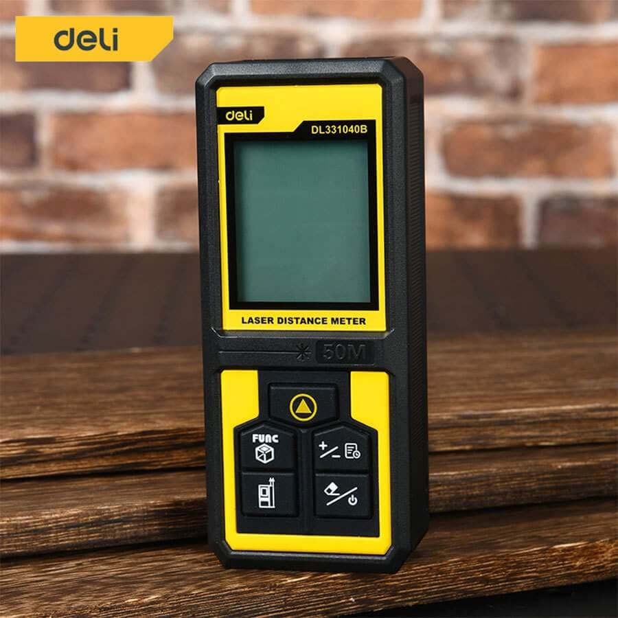 เลเซอร์วัดระยะ DELI EDL331040B-YL-01 50เมตร สีเหลือง_5