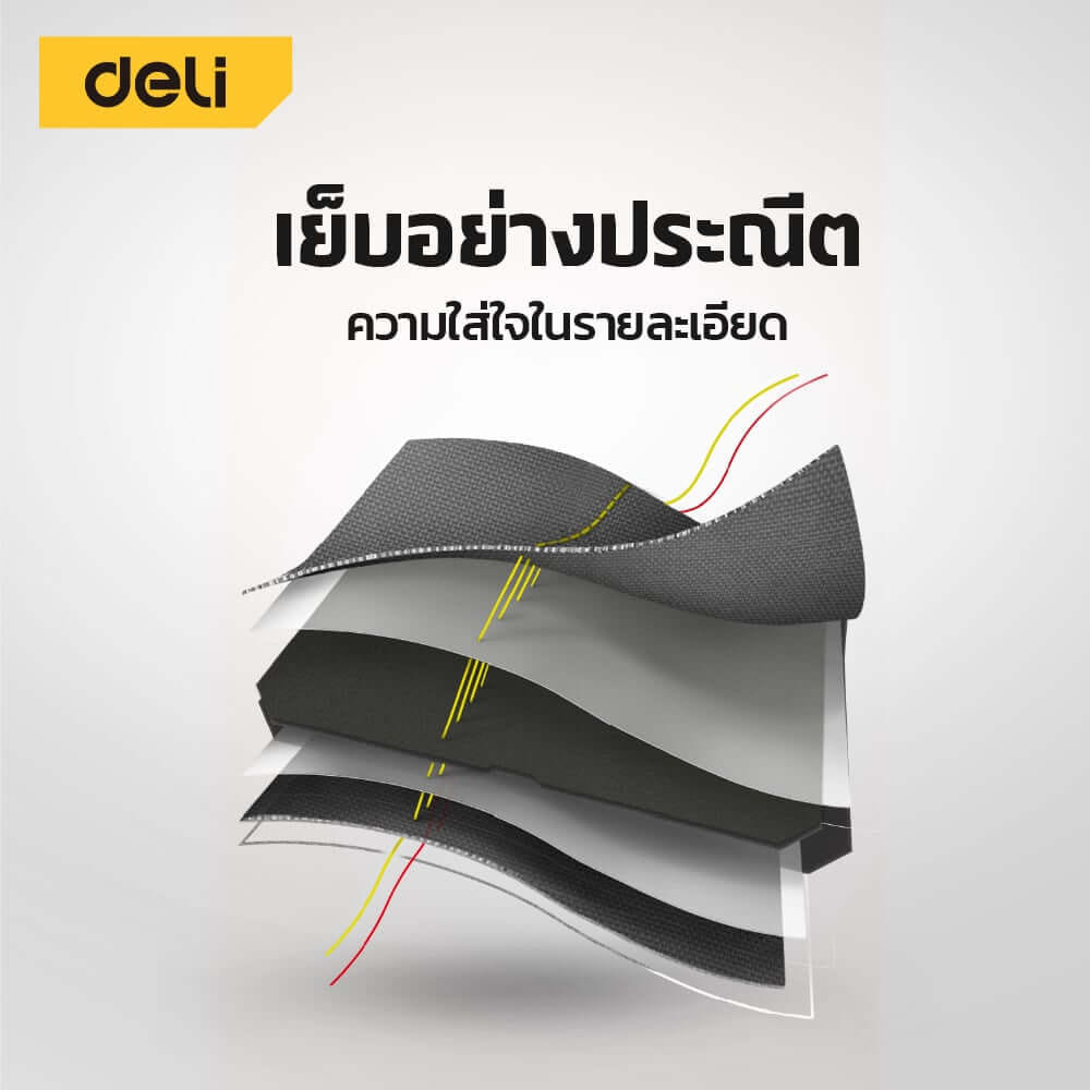 กระเป๋าเครื่องมือช่าง DELI EDL430120-YL-01 21นิ้ว สีเหลือง-ดำ