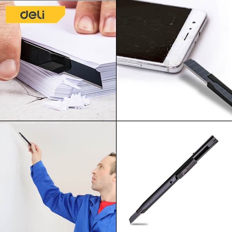 คัตเตอร์ DELI EDL007B-BK-01 สีดำ_6