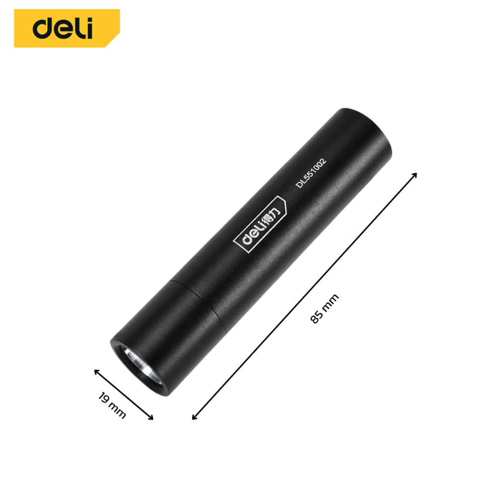 ไฟฉาย DELI EDL551002-BK-01 100ลูเมน 3วัตต์ สีดำ_6