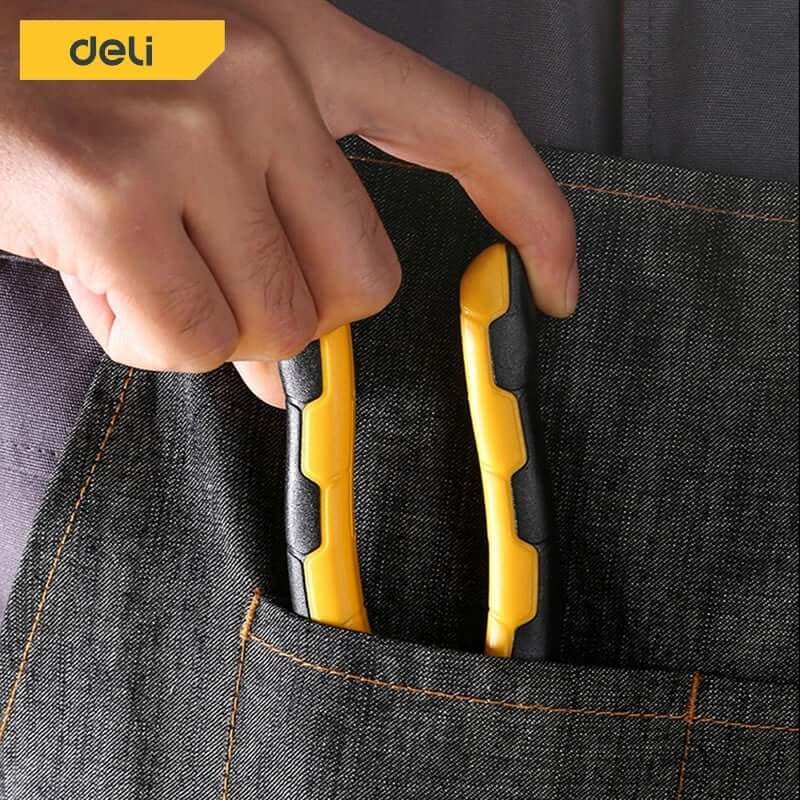 คีมปากแหลม DELI EDL2106-YL-01 6นิ้ว_6