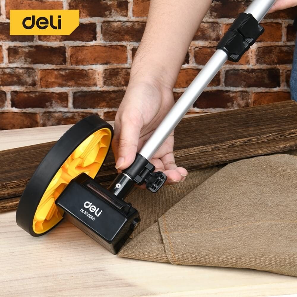 ล้อวัดระยะ DELI EDL330060-YL-01 ขนาดล้อ 150มม สีเหลือง_7