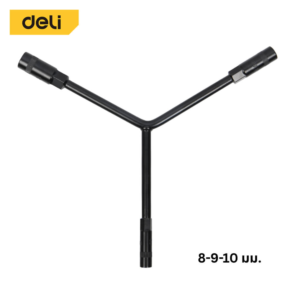 ประแจตัววาย DELI EDL8910B-BK-01 8-9-10มม. สีดำ