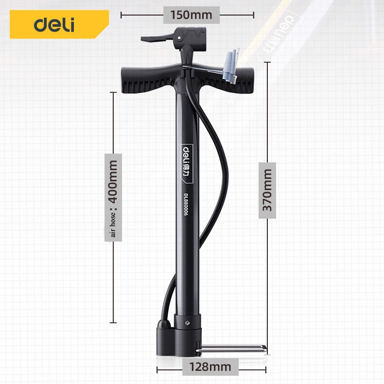 เครื่องสูบลม DELI DL880006-BK-01 116PSI สีดำ_8