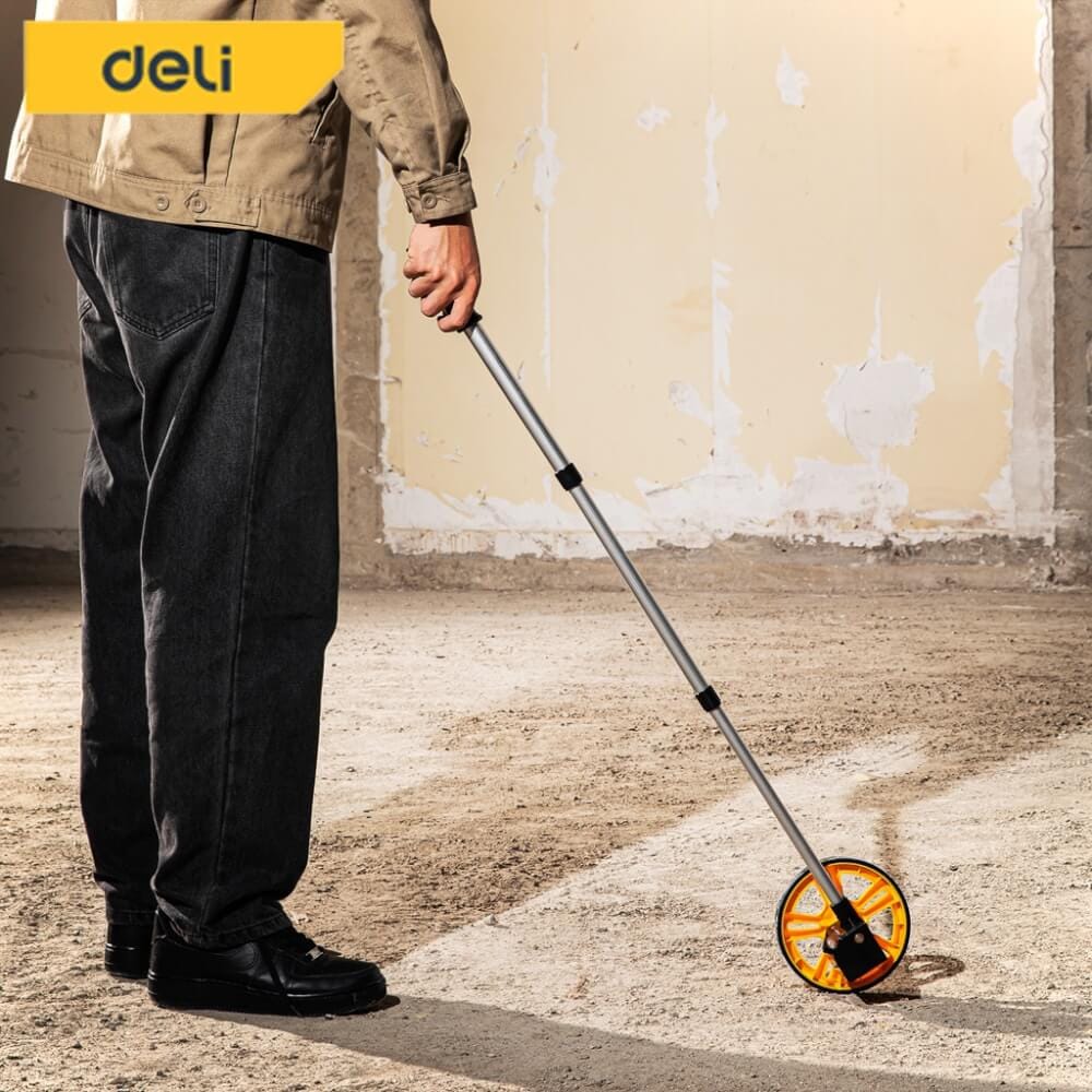 ล้อวัดระยะ DELI EDL330112-YL-01 ขนาดล้อ 300มม สีเหลือง_7
