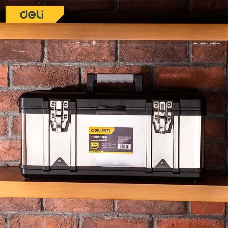 กล่องเครื่องมือช่าง DELI EDL432717-SL-01 17นิ้ว สีเงิน_8