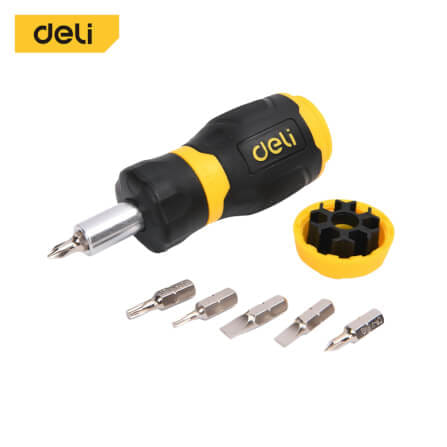 ชุดไขควงเปลี่ยนหัว DELI EDL636182N-YL-01 6ชิ้น_0