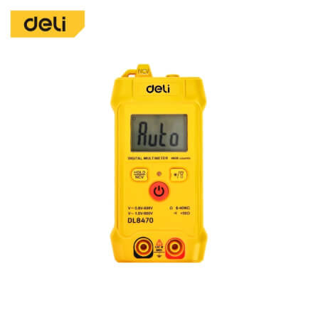 เครื่องวัดแรงดันไฟฟ้า DELI EDL8470-YL-01 สีเหลือง_0