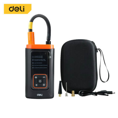 เครื่องสูบลมไฟฟ้า DELI EDL880101-BK-01 150PSI สีดำ-ส้ม_0
