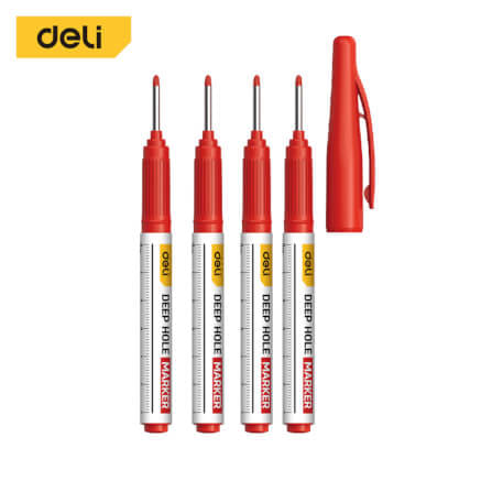 ปากกามาร์กเกอร์ DELI EDL-SK03-E1-RD-01 2.8มม แพ็ค 4ชิ้น สีแดง