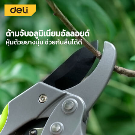 กรรไกรตัดกิ่ง DELI EDL580229-GN-01 8นิ้ว สีเทา_2